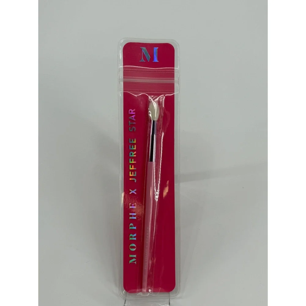 Morphe x Jeffree Star JS9 The Fluffer Crease Brush Pink Eye Makeup Blending New